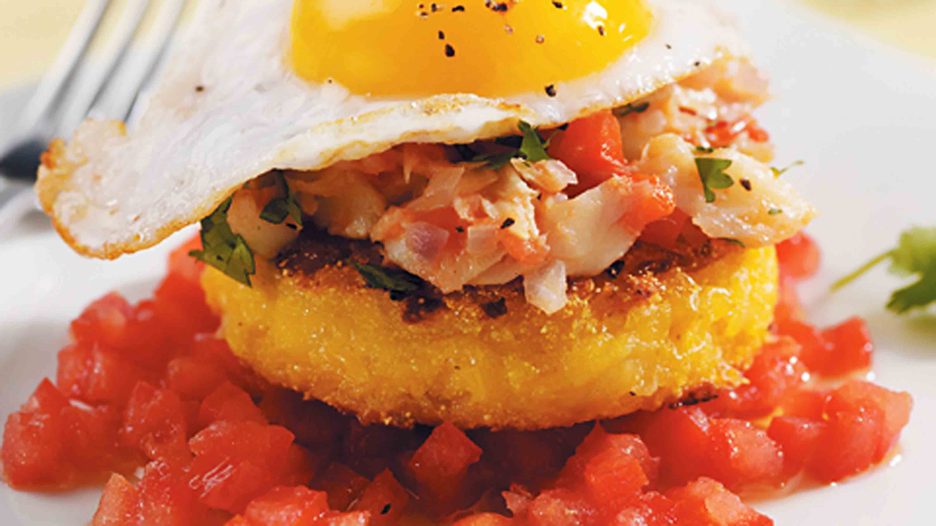 Arepa Con Bacalao Plate