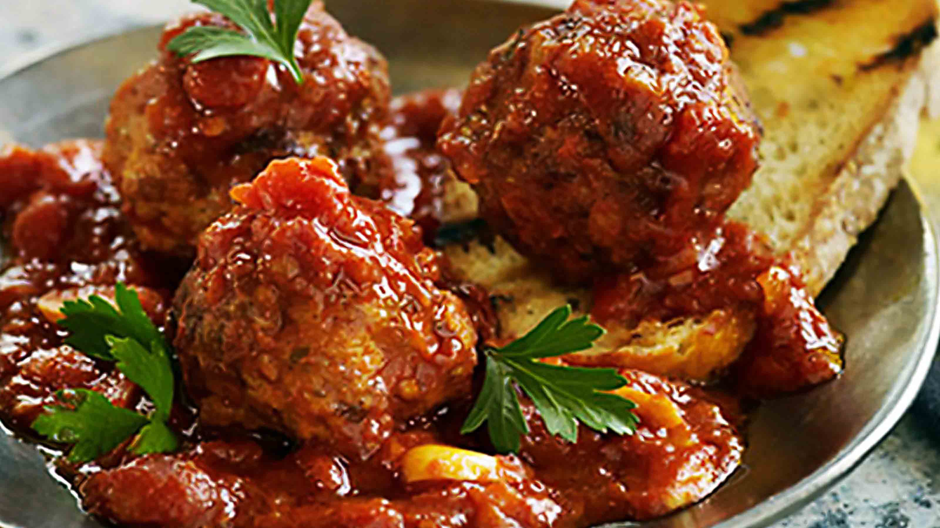 Albóndigas With Sherry Tomato Sauce | Plate