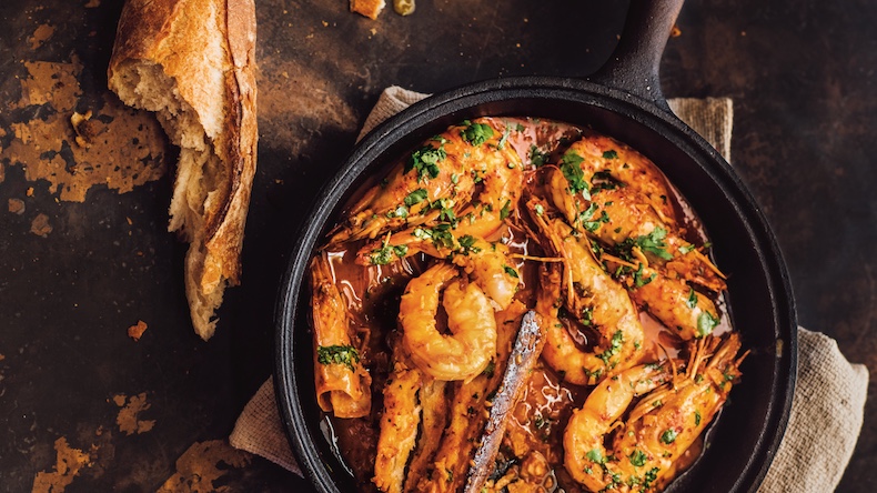 Garlic-Chile “BBQ” Shrimp | Plate
