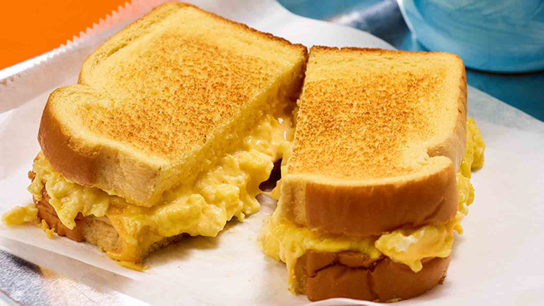 Scrambled Egg and Cheese Sandwich | Plate