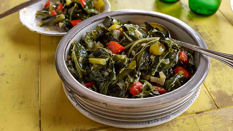 Vegan collards | Plate